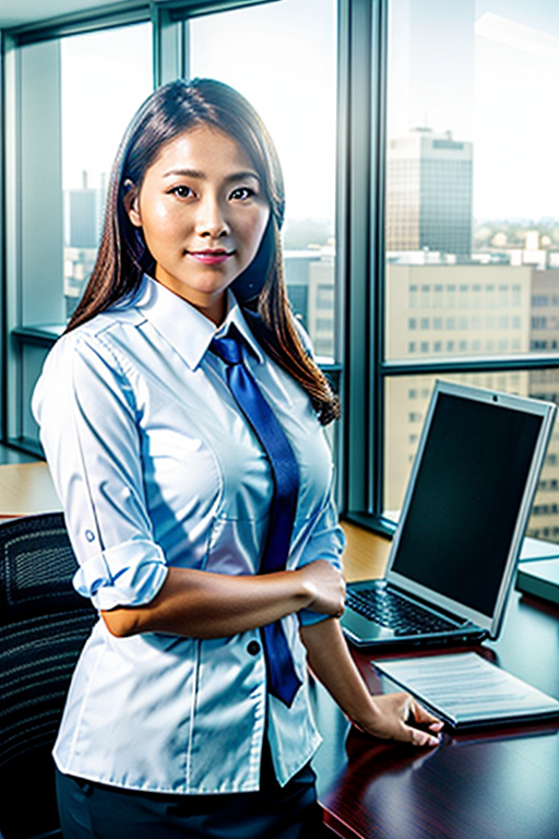 office woman stock image